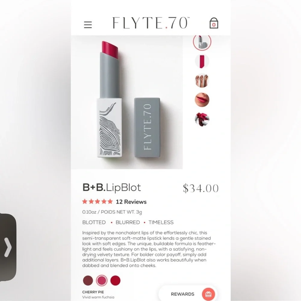 Flyte.70 LipBlot in Cherry Red
